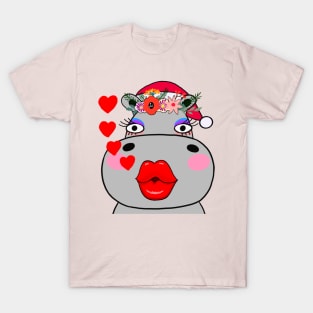 Christmas Hippo T-Shirt